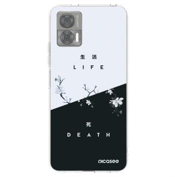 Picasee silikonowe przeźroczyste etui na Motorola Edge 30 Neo - Life - Death