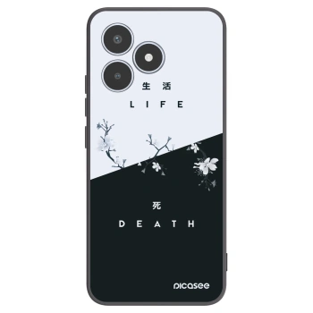 Picasee silikonowe czarne etui na Realme C53 - Life - Death