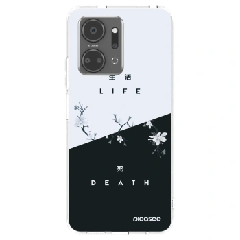 Picasee silikonowe przeźroczyste etui na Honor X7a - Life - Death