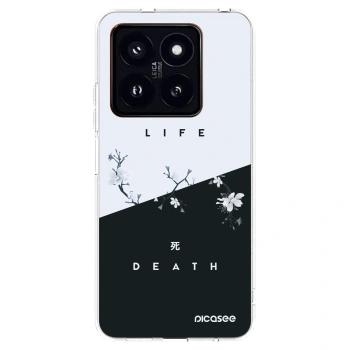 Picasee silikonowe przeźroczyste etui na Xiaomi 14 Pro - Life - Death