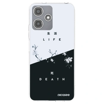 Picasee silikonowe przeźroczyste etui na Xiaomi Redmi 12 5G - Life - Death
