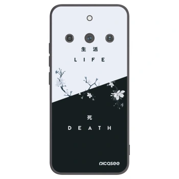 Picasee silikonowe czarne etui na Realme 11 Pro+ - Life - Death