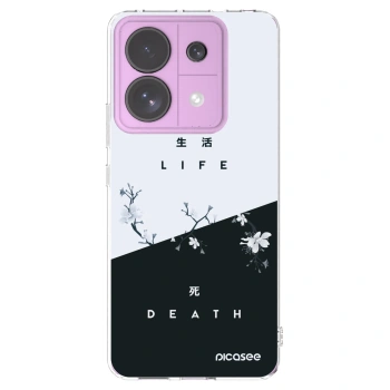 Picasee silikonowe przeźroczyste etui na Xiaomi Redmi Note 13 Pro 5G - Life - Death