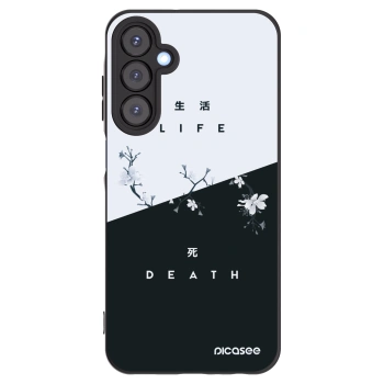 Picasee silikonowe czarne etui na Samsung Galaxy A25 A256B 5G - Life - Death