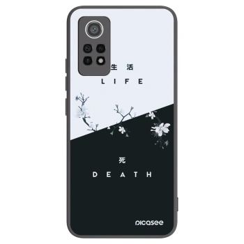 Picasee silikonowe czarne etui na Xiaomi Redmi Note 12 Pro 4G - Life - Death