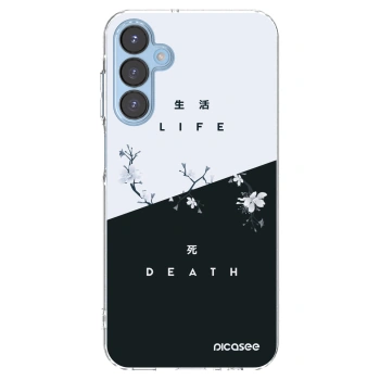 Picasee silikonowe przeźroczyste etui na Samsung Galaxy A15 A156B 5G - Life - Death