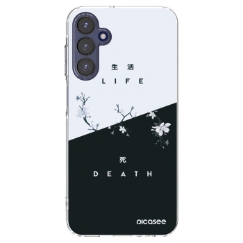 Picasee silikonowe przeźroczyste etui na Samsung Galaxy A15 A155F 4G - Life - Death