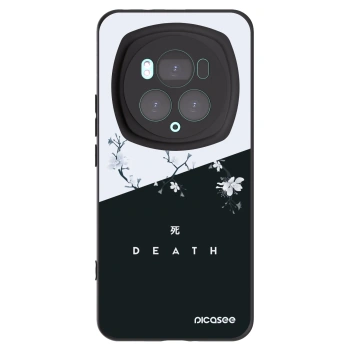 Picasee silikonowe czarne etui na Honor Magic6 Pro - Life - Death