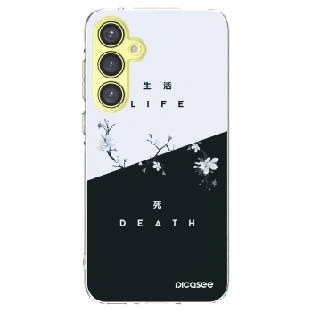 Picasee silikonowe przeźroczyste etui na Samsung Galaxy A35 5G A356B - Life - Death