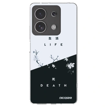 Picasee silikonowe przeźroczyste etui na Xiaomi Redmi Note 13 4G - Life - Death