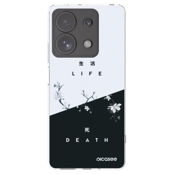 Picasee silikonowe przeźroczyste etui na Xiaomi Redmi Note 13 Pro 4G - Life - Death