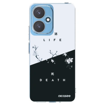 Picasee silikonowe przeźroczyste etui na Xiaomi Redmi 13C 5G - Life - Death