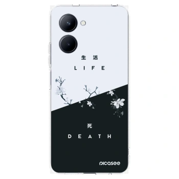 Picasee silikonowe przeźroczyste etui na Realme C33 (2023) - Life - Death