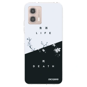 Picasee silikonowe przeźroczyste etui na Motorola Moto G53 5G - Life - Death