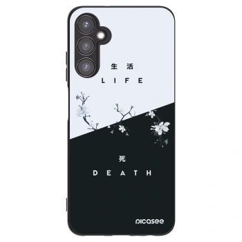 Picasee silikonowe czarne etui na Samsung Galaxy A05s A057G - Life - Death