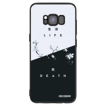 Picasee silikonowe czarne etui na Samsung Galaxy S8 G950F - Life - Death