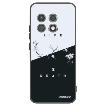 Picasee silikonowe czarne etui na OnePlus 11 5G - Life - Death