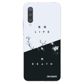 Picasee silikonowe przeźroczyste etui na Xiaomi Mi 9 - Life - Death