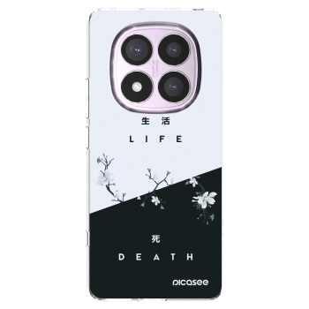 Picasee silikonowe przeźroczyste etui na Xiaomi Redmi Note 14 Pro 5G - Life - Death