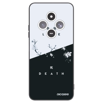 Picasee silikonowe czarne etui na Xiaomi Redmi 14C - Life - Death