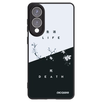 Picasee silikonowe czarne etui na Samsung Galaxy S25 Edge 5G - Life - Death