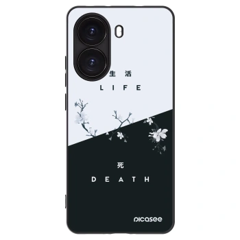 Picasee silikonowe czarne etui na Xiaomi Poco X7 Pro 5G - Life - Death