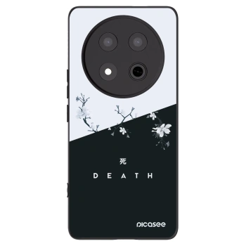 Picasee silikonowe czarne etui na Honor Magic7 Lite 5G - Life - Death