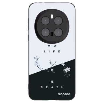 Picasee silikonowe czarne etui na Honor Magic7 Pro 5G - Life - Death