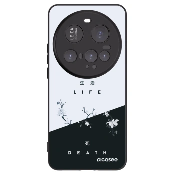 Picasee silikonowe czarne etui na Xiaomi 15 Ultra - Life - Death