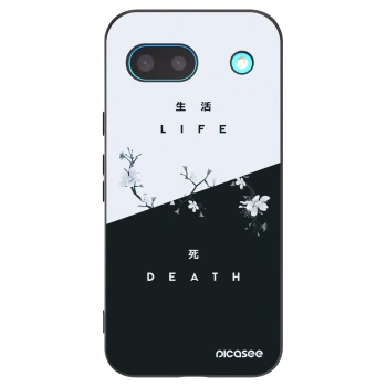 Picasee silikonowe czarne etui na Google Pixel 8a - Life - Death