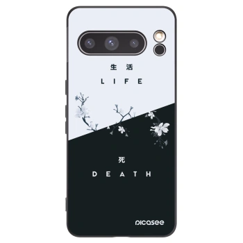 Picasee silikonowe czarne etui na Google Pixel 8 Pro - Life - Death