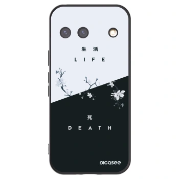 Picasee silikonowe czarne etui na Google Pixel 9 - Life - Death
