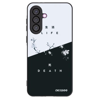 Picasee silikonowe czarne etui na Samsung Galaxy A56 5G A566B - Life - Death