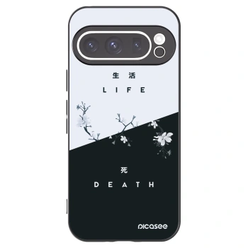 Picasee silikonowe czarne etui na Google Pixel 9 Pro - Life - Death