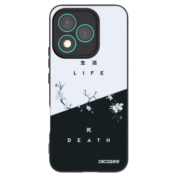 Picasee silikonowe czarne etui na Honor 400 Lite 5G - Life - Death