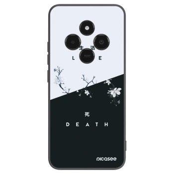 Picasee silikonowe czarne etui na Xiaomi Poco C75 - Life - Death