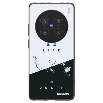 Picasee silikonowe czarne etui na Vivo X200 Pro - Life - Death