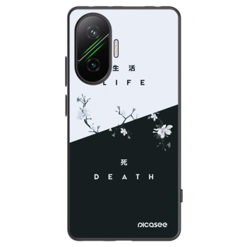 Picasee silikonowe czarne etui na Xiaomi Poco F7 Pro 5G - Life - Death