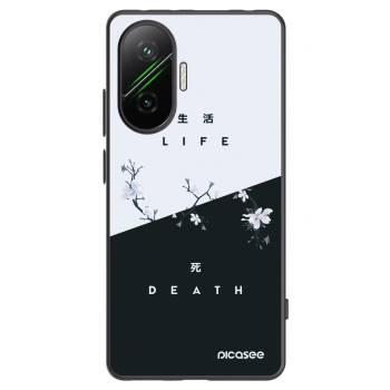Picasee silikonowe czarne etui na Xiaomi Poco F7 5G - Life - Death