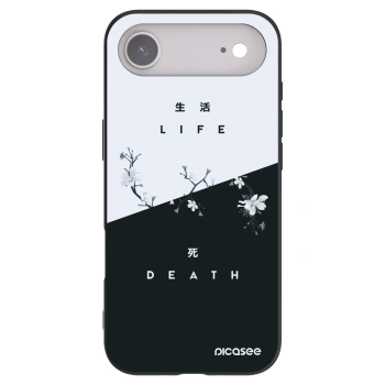 Picasee silikonowe czarne etui na Apple iPhone Air - Life - Death