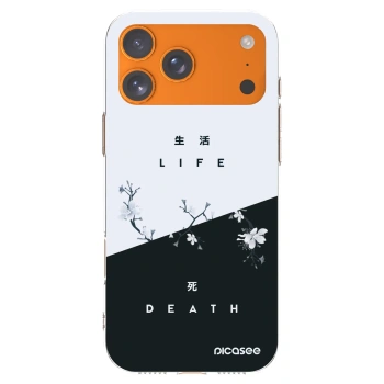 Picasee silikonowe przeźroczyste etui na Apple iPhone 17 Pro Max - Life - Death