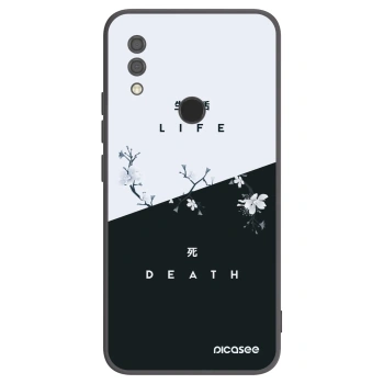 Picasee silikonowe czarne etui na Xiaomi Redmi 7 - Life - Death