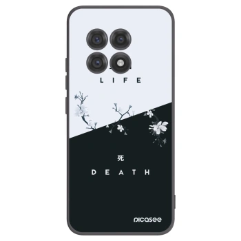 Picasee silikonowe czarne etui na OnePlus 13R 5G - Life - Death