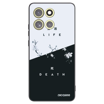 Picasee silikonowe czarne etui na Motorola Moto G86 5G - Life - Death
