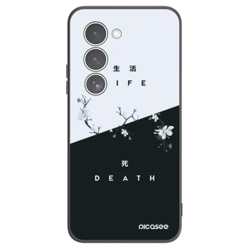 Picasee silikonowe czarne etui na Xiaomi Redmi 15 5G - Life - Death
