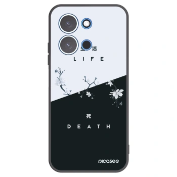 Picasee silikonowe czarne etui na Xiaomi Redmi 15C 4G - Life - Death