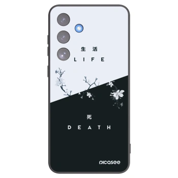 Picasee silikonowe czarne etui na Samsung Galaxy S25 FE 5G - Life - Death