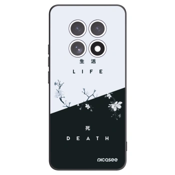 Picasee silikonowe czarne etui na Xiaomi Redmi Note 15 4G - Life - Death