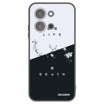 Picasee silikonowe czarne etui na Xiaomi Redmi 15C 5G - Life - Death