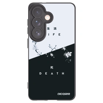 Picasee silikonowe czarne etui na Samsung Galaxy S26 - Life - Death